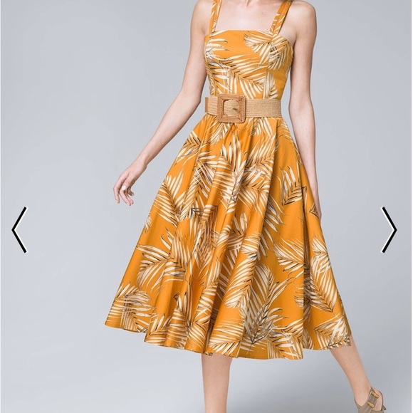 White House Black Market Dresses & Skirts - ⭐️NEW⭐️White House Black Market (WHBM) Fit & Flare Midi Sun dress